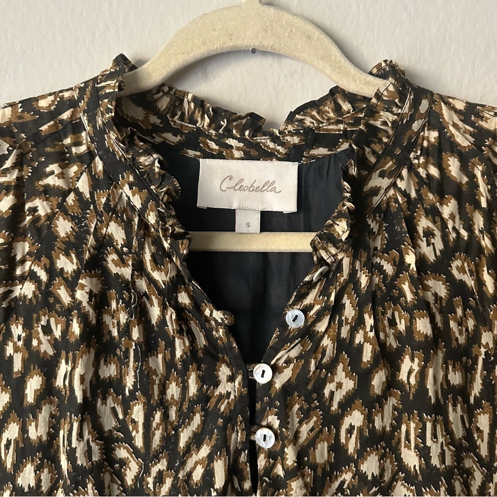 Cleobella Kalla Midi Dress, Leopard Small - Picture 4 of 9